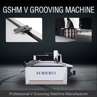 220V V-Grooving Machine ad alta velocità per la decorazione delle pareti delle tende metalliche